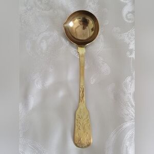 ANTIQUE grevy Ladle with Floral Design,see Halmark